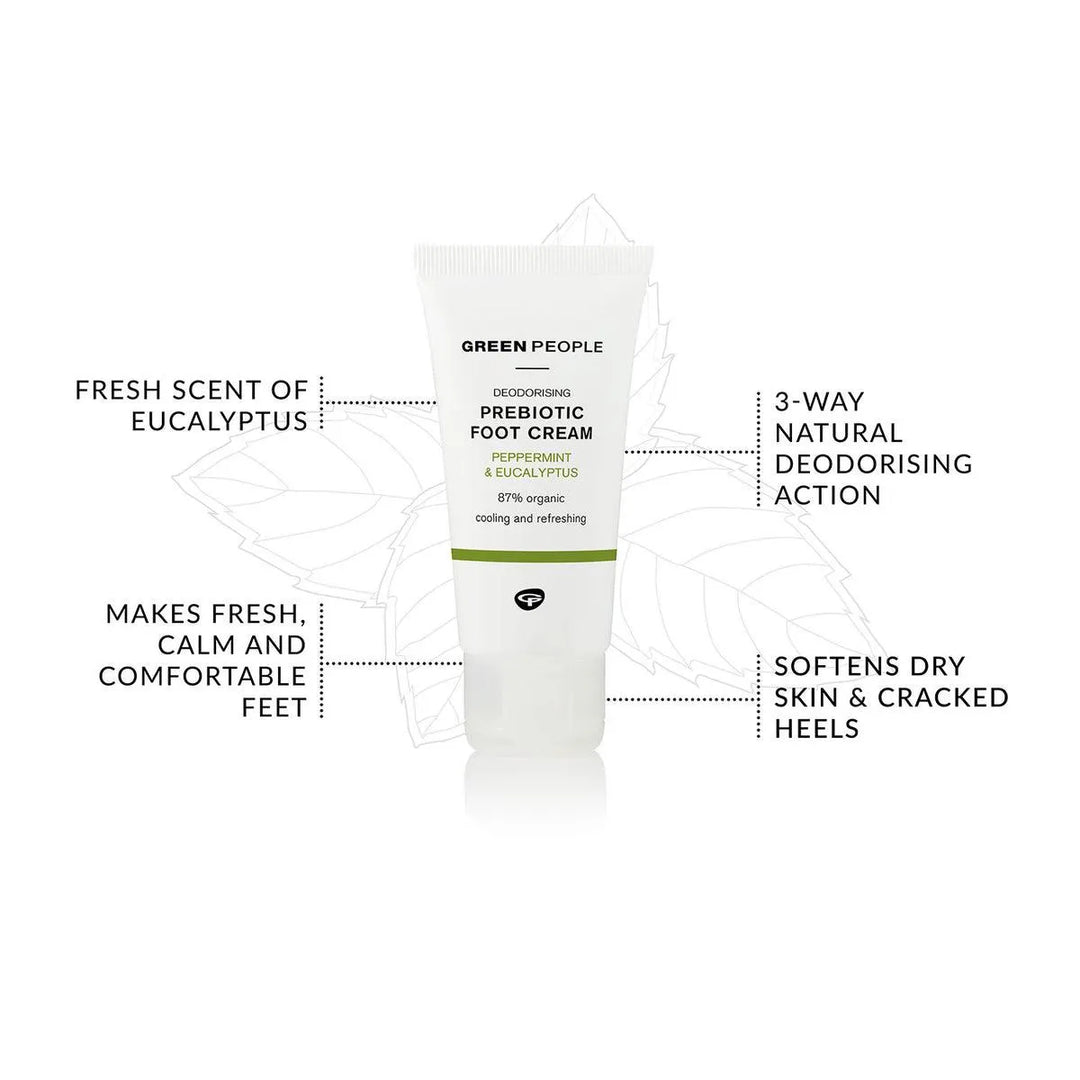 Green People - Deodorising Prebiotic Foot Cream - 50ml - Ready Sweat Go