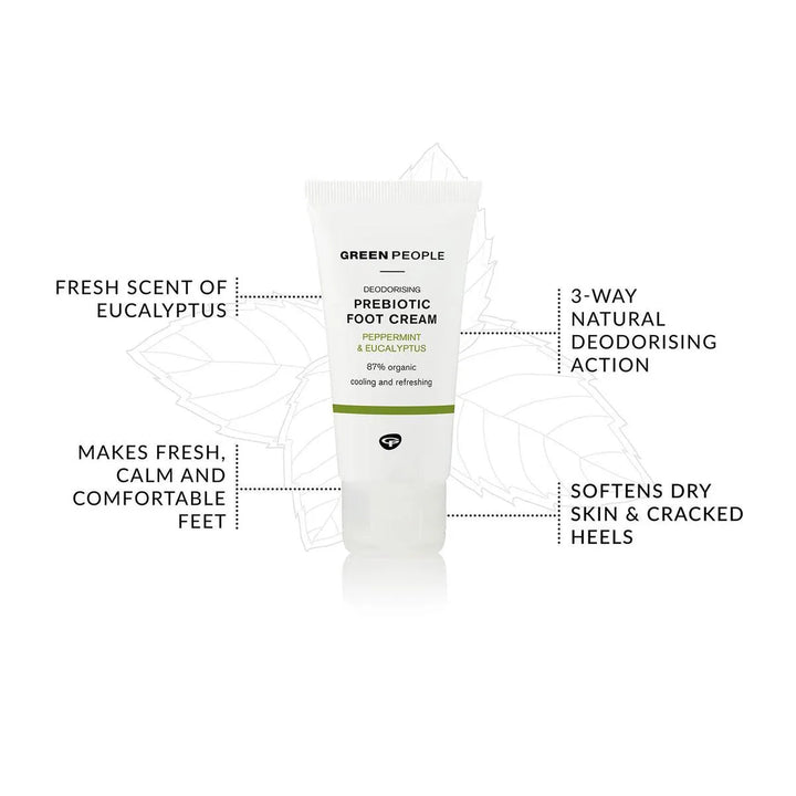 Green People - Deodorising Prebiotic Foot Cream - 50ml - Ready Sweat Go
