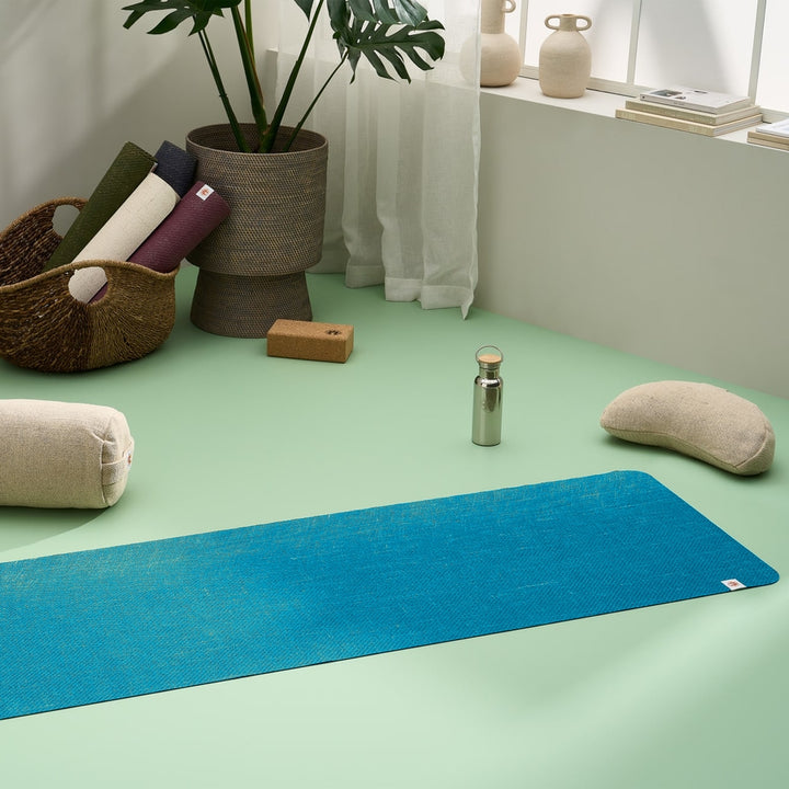 Complete Unity Yoga - 4mm Yoga Mat - Eco-friendly - Ocean Teal Blue