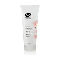 Green People Neroli &amp; Marshmallow Moisturising Shower Gel tube with floral design