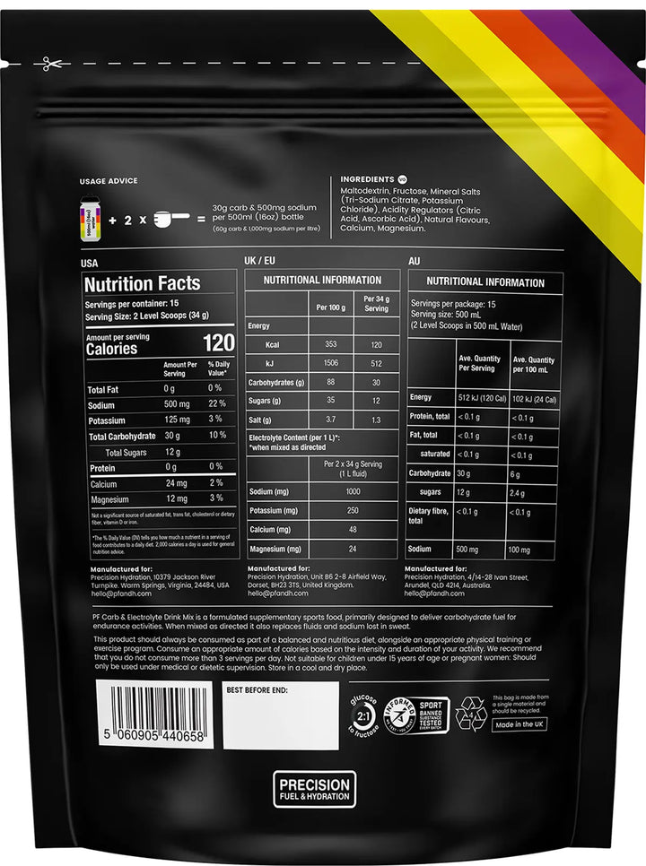 Precision Carb &amp; Electrolyte Drink Mix