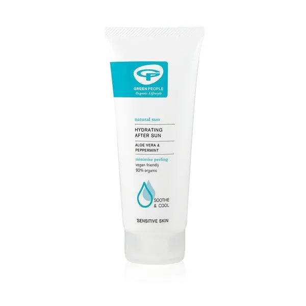 Green People Hydrating After Sun lotion tube aloe vera peppermint for sensitive skin