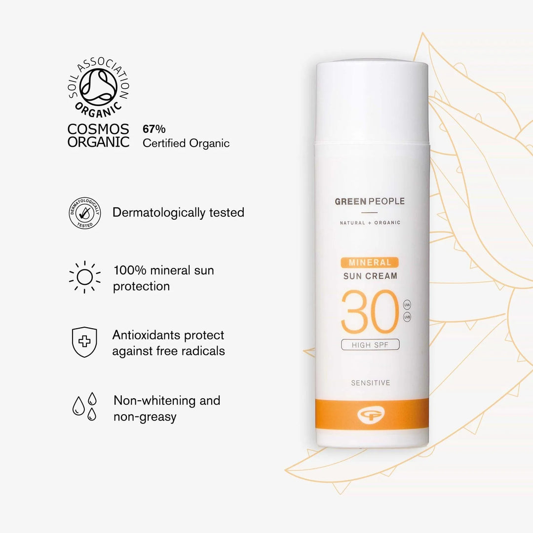 Green People - Scent Free Mineral Sunscreen - SPF30 - Ready Sweat Go