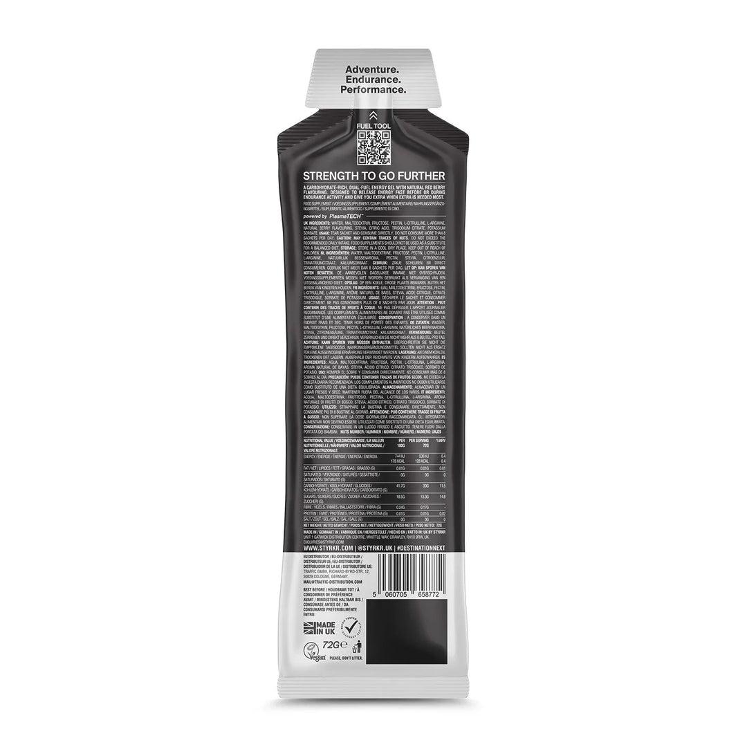 Styrkr - GEL30 Energy Gel - Caffeine+ Nitro+ & L-Citrulline - From Ready Sweat Go