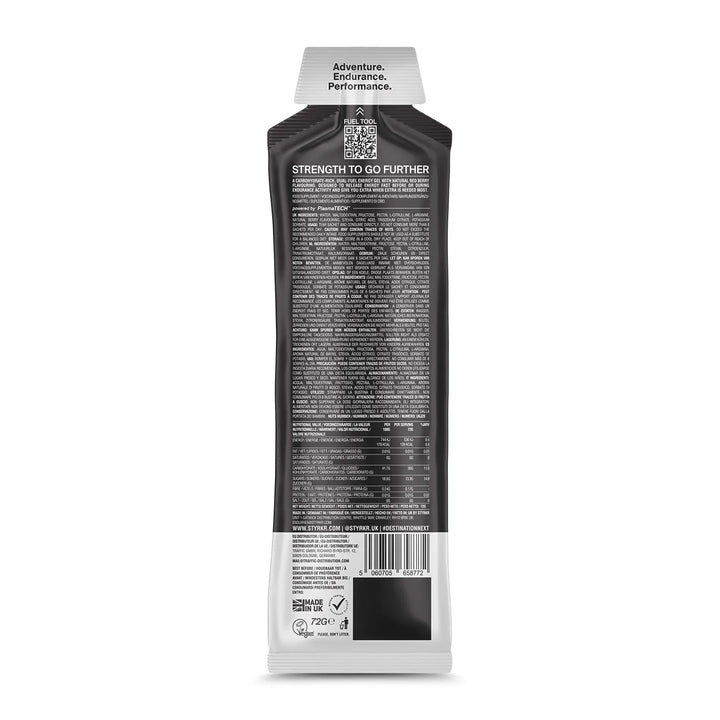 Styrkr - GEL30 Energy Gel - Caffeine+ Nitro+ & L-Citrulline - From Ready Sweat Go
