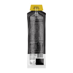 Back of Strykr Gel 50 Citrus energy gel packet with nutrition facts and product details visible.