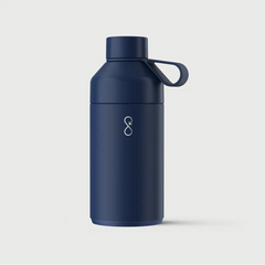 Ocean Bottle Original 750ml in ocean blue with loop cap on white background