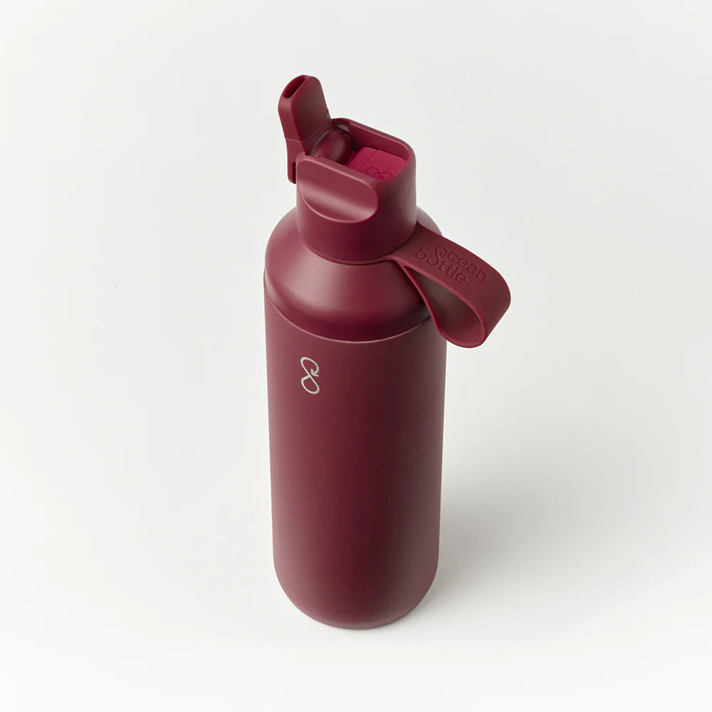 Ocean Bottle Peak Go – 710ml Insulated Water Bottle with Straw