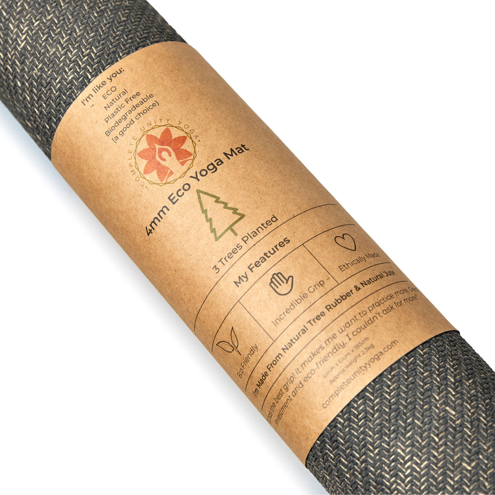 Complete Unity Yoga - CompleteGrip™ Eco Friendly Yoga Mat - Space Black 4mm - Ready Sweat Go