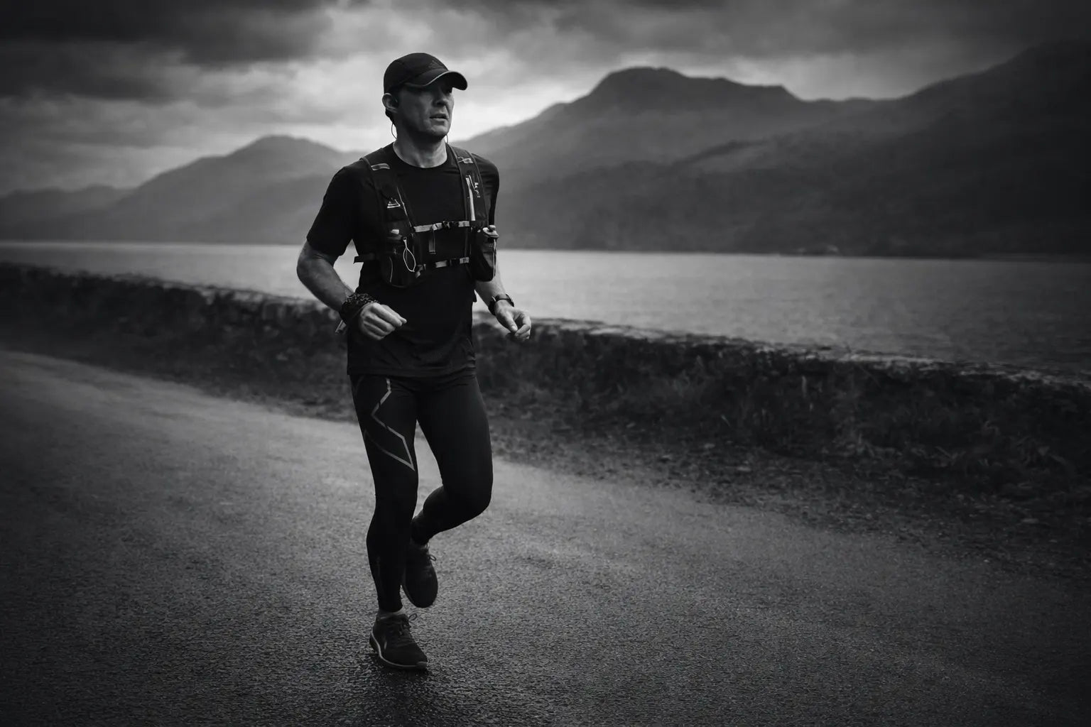 Tony running outdoors