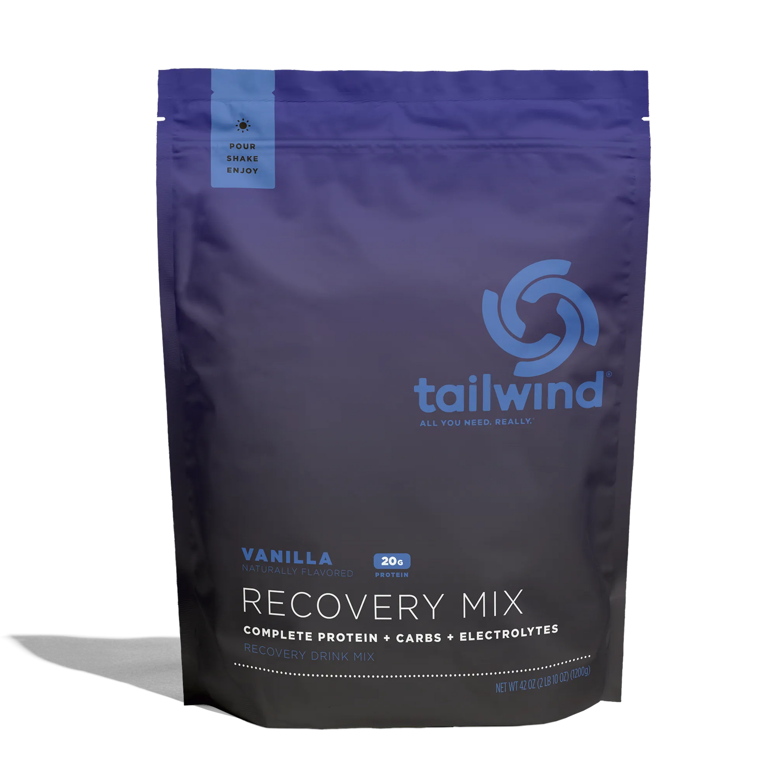 Tailwind Vanilla Recovery Mix pouch complete protein carbs electrolytes