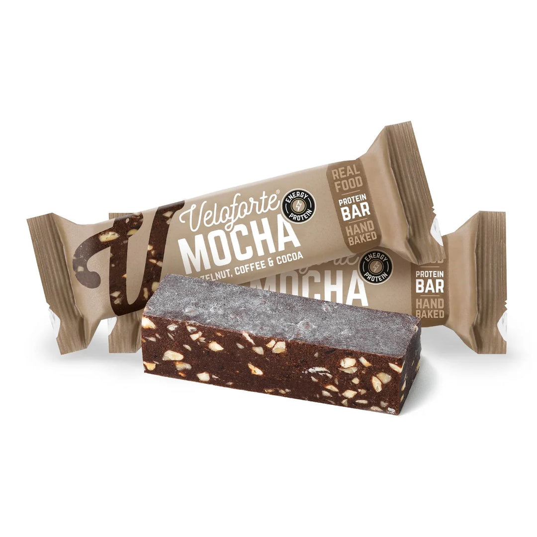 Veloforte - Mocha - Dates, Hazelnut, Coffee &amp; Cocoa Energy &amp; Protein Bar