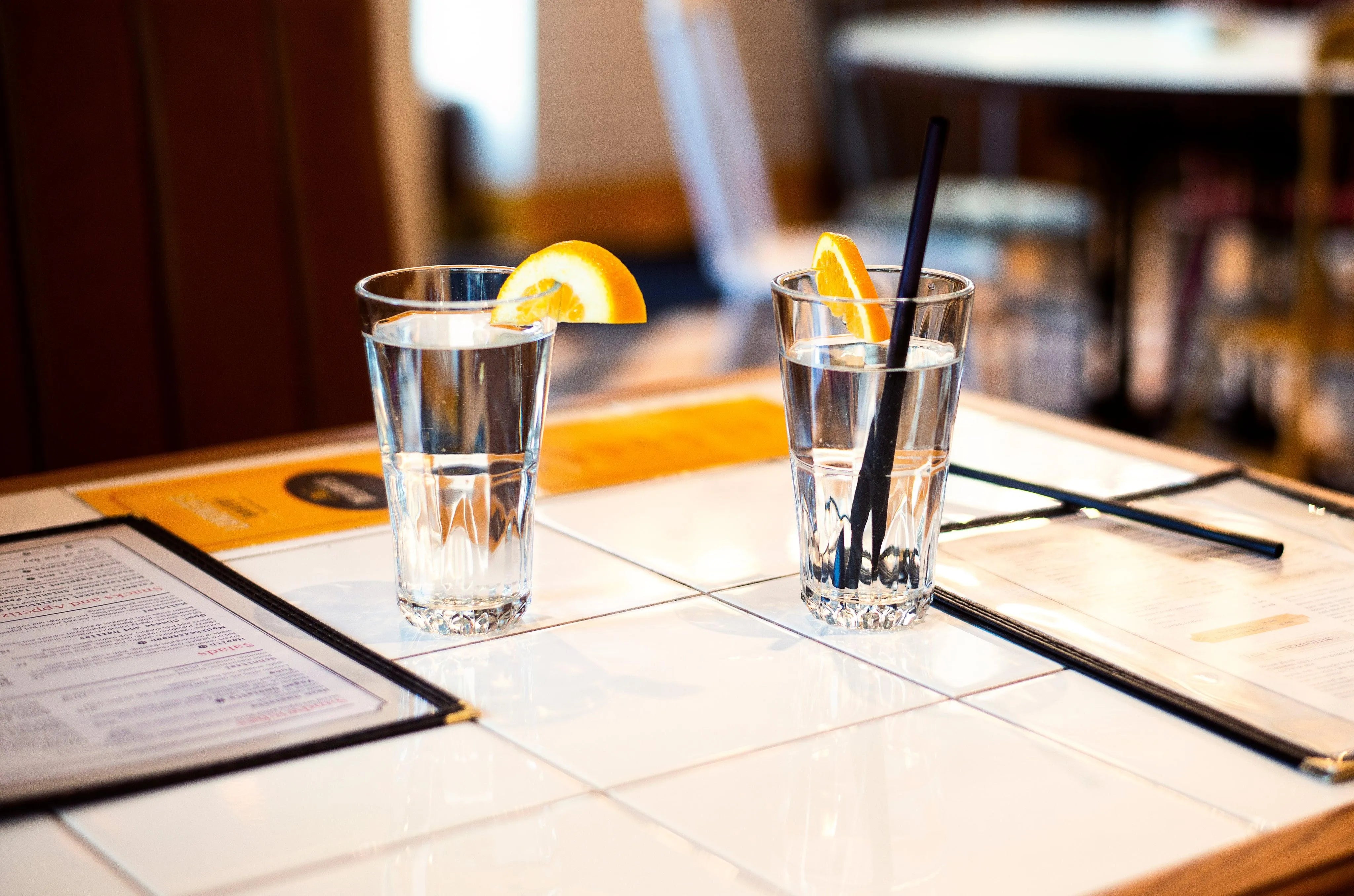 fresh-water-on-restaurant-table - Ready Sweat Go