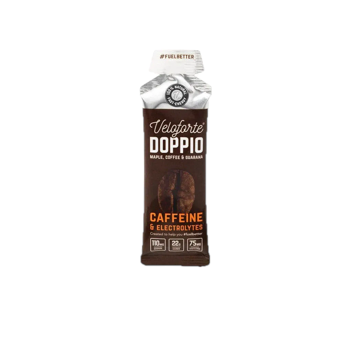Veloforte Doppio maple coffee and guarana caffeine energy gel