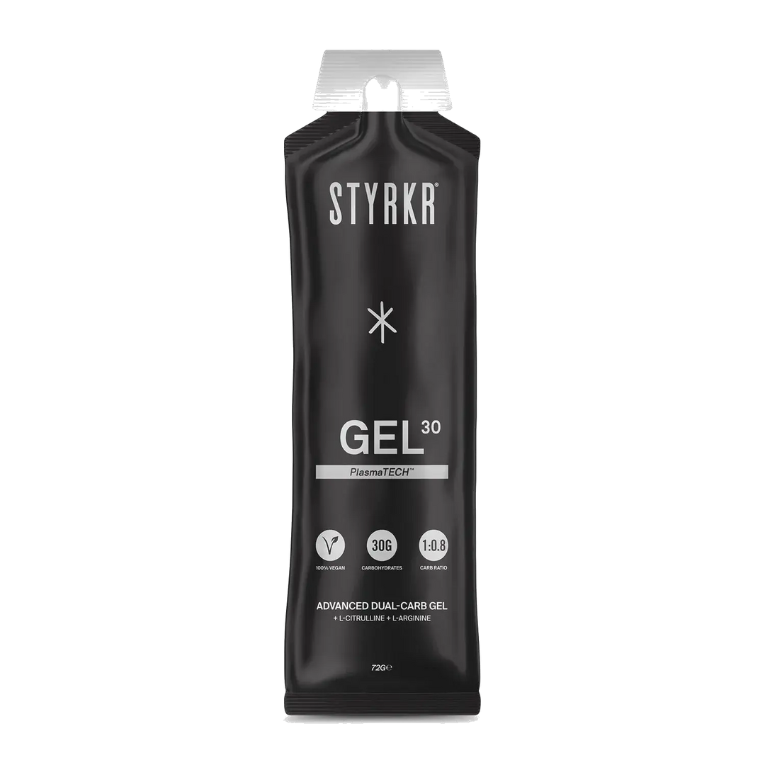 Styrkr - GEL30 Energy Gel - Caffeine+ Nitro+ &amp; L-Citrulline product image on transparent background