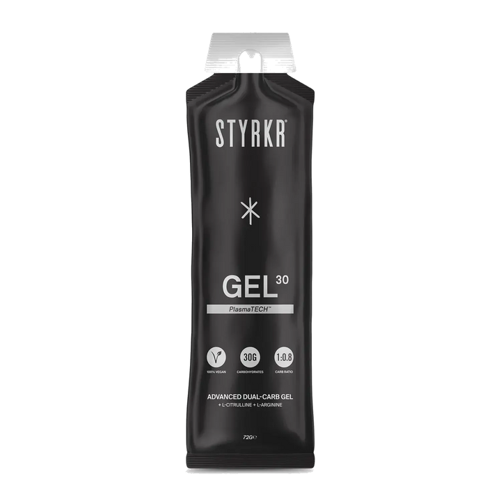 Styrkr - GEL30 Energy Gel - Caffeine+ Nitro+ &amp; L-Citrulline product image on transparent background