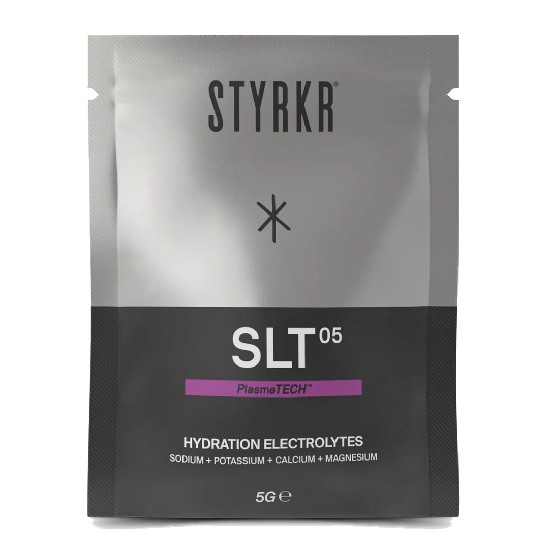 Styrkr - SLT05 Electrolyte Powder - Raspberry &amp; Raspberry Caffeinated product image on transparent background