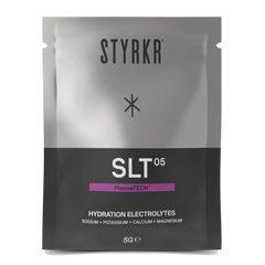 Styrkr - SLT05 Electrolyte Powder - Raspberry &amp; Raspberry Caffeinated product image on transparent background