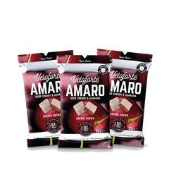 Veloforte - Amaro - Sour Cherry Energy Chews product image on transparent background