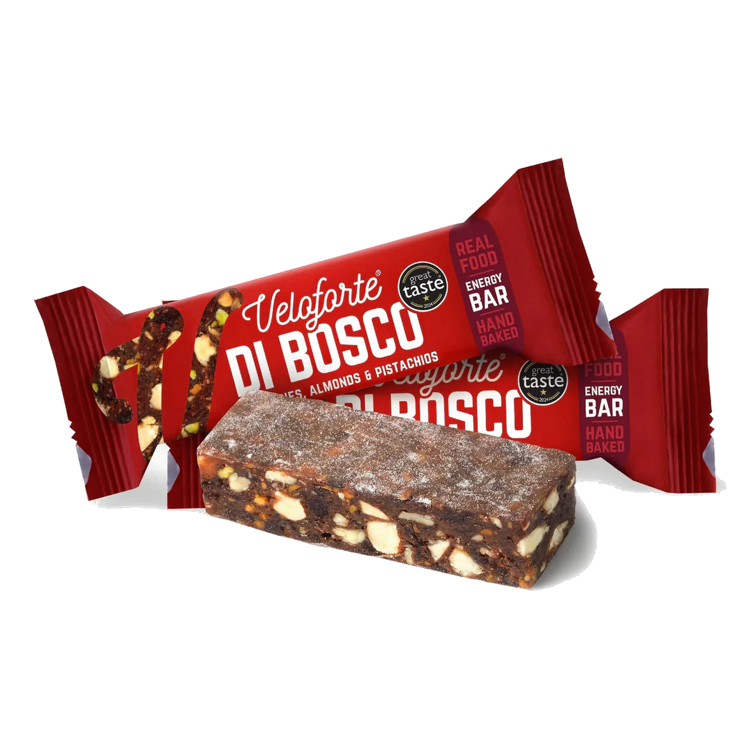 Veloforte - Di Bosco - Red Berry &amp; Pistachio Energy Bar product image on transparent background