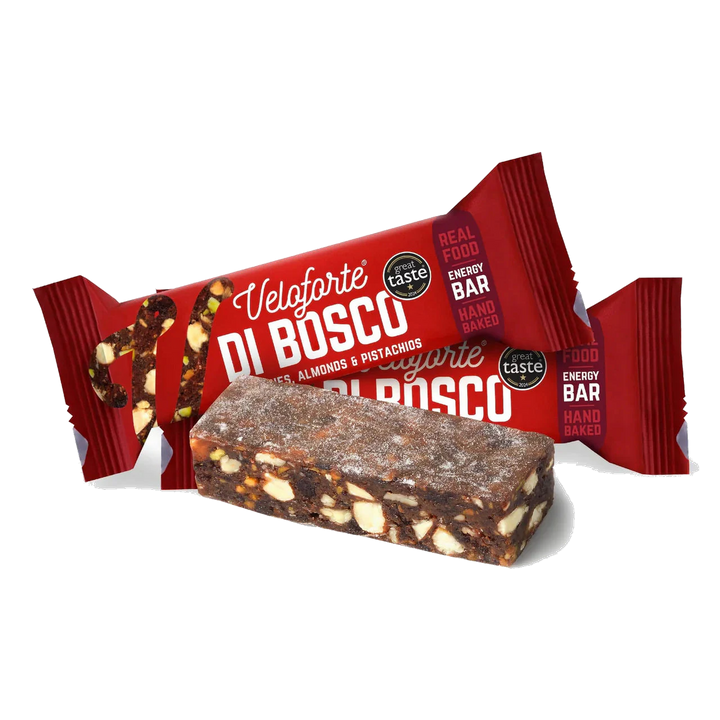 Veloforte - Di Bosco - Red Berry &amp; Pistachio Energy Bar product image on transparent background