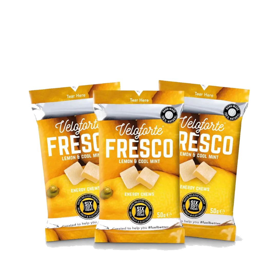 Veloforte - Fresco - Lemon &amp; Mint - Energy Chews product image on transparent background