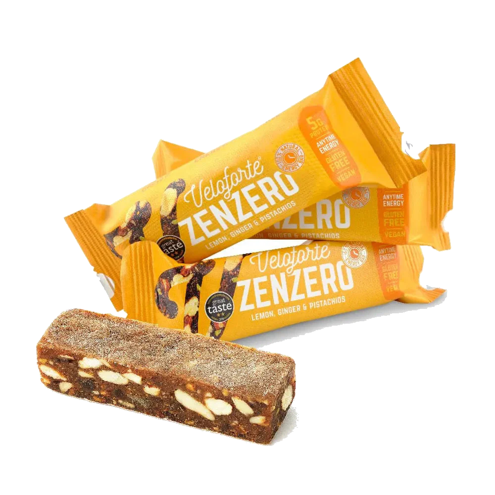 Veloforte - Zenzero - Lemon, Ginger & Pistachio Energy Bar