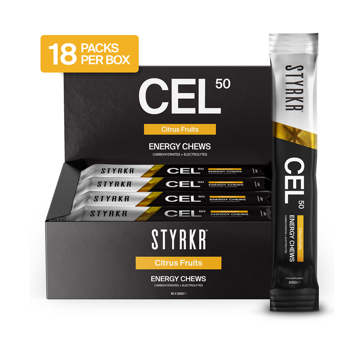 Styrkr CEL50 Citrus Fruits energy chews 18-pack