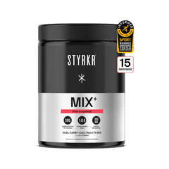 STYRKR MIX Plus Pink Grapefruit 555g tub on transparent background