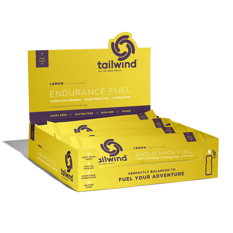 Tailwind Endurance Fuel Lemon 12 stick pack box