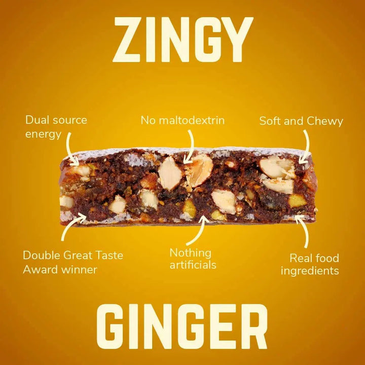 Veloforte - Zenzero - Lemon, Ginger & Pistachio Energy Bar