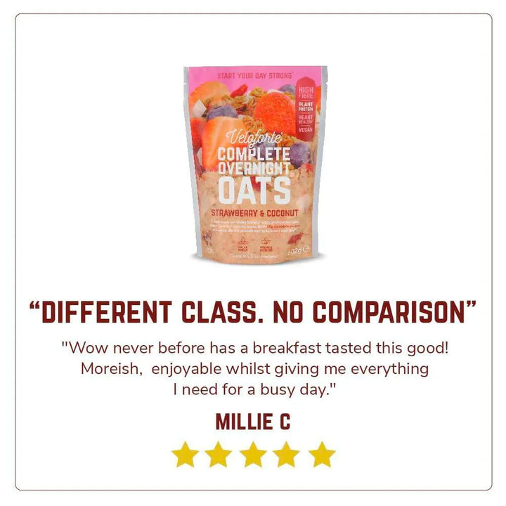 Veloforte - Overnight-Oats -Strawberry & Coconut